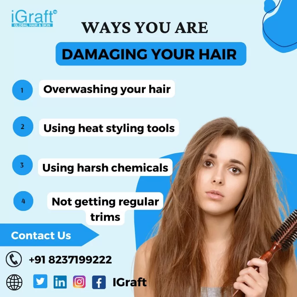 different ways you are damaging your hair